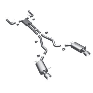 BMW 6 Series Performance Exhaust - Rear - Magnaflow - Touring Cat Back - Polished - `04-`10