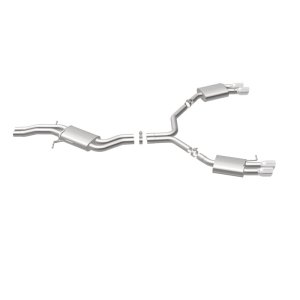 Audi S5 Performance Exhaust - Rear - Magnaflow - Sport Series Cat-Back + 3.5in. Polished Welded-On Double Wall Angle Cut Folded Edge tips - Polished - `08-`12 Audi S5 Performance Exhaust - Rear - Magnaflow - Sport Series Cat-Back + 3.5in. Polished Welded-On Double Wall Angle Cut Folded Edge tips - Polished - `08-`12