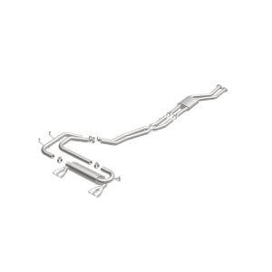 BMW M3 Performance Exhaust - Rear - Magnaflow - Cat Back, Sport Series - Polished - `01-`06