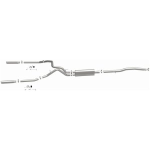 Dodge Dakota Performance Exhaust - Dual Split Rear - Magnaflow - Street Series Cat-Back - 2005