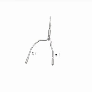 Dodge Dakota Performance Exhaust - Dual Split Rear - Magnaflow - Street Series Cat-Back - 2005