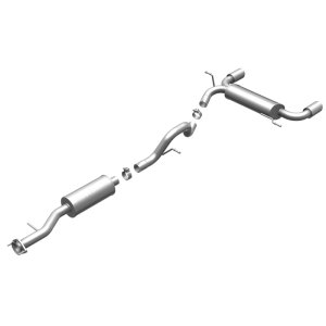 Hummer H3 Performance Exhaust - Rear - Magnaflow - Cat Back, Dual Split Rear Exit, Street Series - Polished - `06-`10