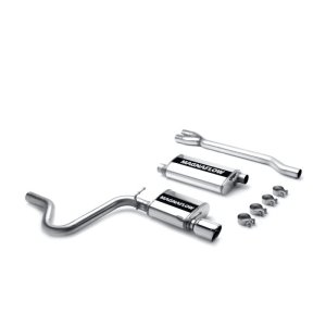 Dodge Magnum Performance Exhaust - Rear - Magnaflow - Street Series Cat-Back, Single Straight Passenger Side Rear Exit - Polished - `05-`10