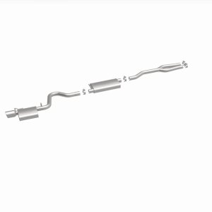 Dodge Magnum Performance Exhaust - Rear - Magnaflow - Street Series Cat-Back, Single Straight Passenger Side Rear Exit - Polished - `05-`10