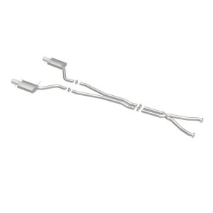 Cadillac CTS Performance Exhaust - Rear - Magnaflow - Cat Back, Dual Split Rear Exit, Street Series - Polished - `04-`05