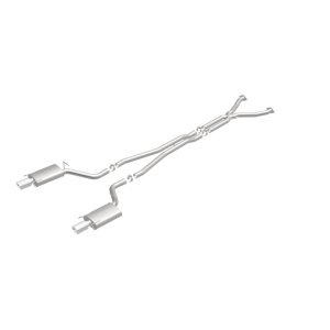 Cadillac CTS Performance Exhaust - Rear - Magnaflow - Cat Back, Dual Split Rear Exit, Street Series - Polished - `04-`05