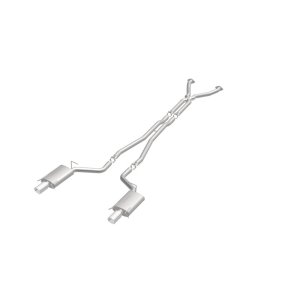 Cadillac CTS Performance Exhaust - Rear - Magnaflow - Cat Back, Dual Split Rear Exit, Street Series - Polished - `04-`05