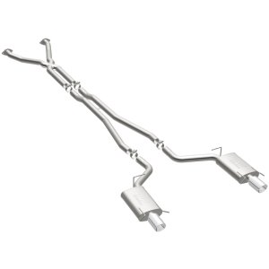 Cadillac CTS Performance Exhaust - Rear - Magnaflow - Cat Back, Dual Split Rear Exit, Street Series - Polished - `04-`05
