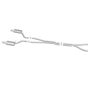 Cadillac CTS Performance Exhaust - Rear - Magnaflow - Cat Back, Dual Split Rear Exit, Street Series - Polished - `04-`05