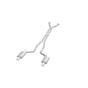 Cadillac CTS Performance Exhaust - Rear - Magnaflow - Cat Back, Dual Split Rear Exit, Street Series - Polished - `04-`05