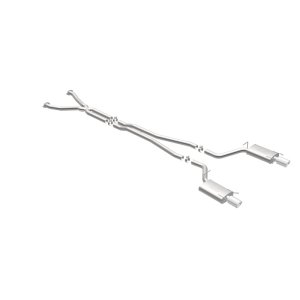 Cadillac CTS Performance Exhaust - Rear - Magnaflow - Cat Back, Dual Split Rear Exit, Street Series - Polished - `04-`05