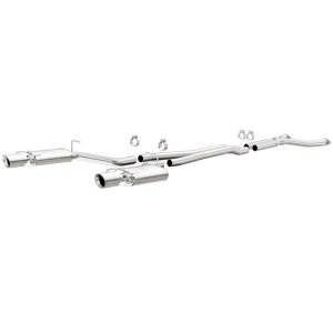 Cadillac CTS Performance Exhaust - Rear - Magnaflow - Cat Back, Dual Split Rear Exit, Street Series - Polished - `04-`05