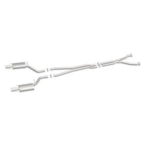 Cadillac CTS Performance Exhaust - Rear - Magnaflow - Cat Back, Dual Split Rear Exit, Street Series - Polished - `04-`05