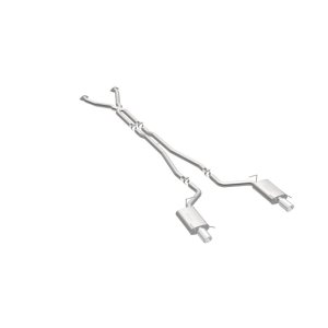 Cadillac CTS Performance Exhaust - Rear - Magnaflow - Cat Back, Dual Split Rear Exit, Street Series - Polished - `04-`05