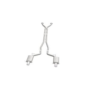 Cadillac CTS Performance Exhaust - Rear - Magnaflow - Cat Back, Dual Split Rear Exit, Street Series - Polished - `04-`05