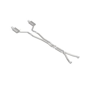 Cadillac CTS Performance Exhaust - Rear - Magnaflow - Cat Back, Dual Split Rear Exit, Street Series - Polished - `04-`05