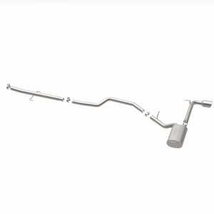 Scion tC Performance Exhaust - Rear - Magnaflow - Street Series Cat-Back, Single Straight Passenger Side Exit - Polished - `05-`10