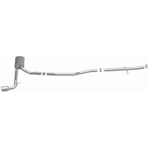 Scion tC Performance Exhaust - Rear - Magnaflow - Street Series Cat-Back, Single Straight Passenger Side Exit - Polished - `05-`10
