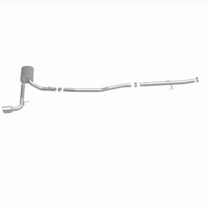 Scion tC Performance Exhaust - Rear - Magnaflow - Street Series Cat-Back, Single Straight Passenger Side Exit - Polished - `05-`10