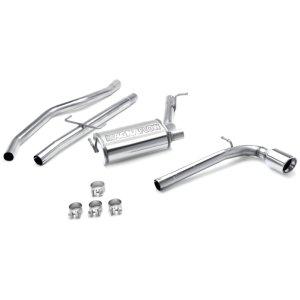 Scion tC Performance Exhaust - Rear - Magnaflow - Street Series Cat-Back, Single Straight Passenger Side Exit - Polished - `05-`10