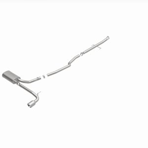Scion tC Performance Exhaust - Rear - Magnaflow - Street Series Cat-Back, Single Straight Passenger Side Exit - Polished - `05-`10