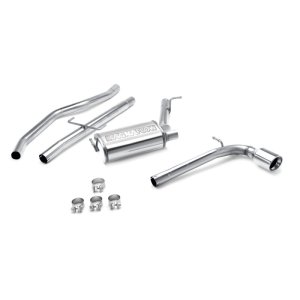Scion tC Performance Exhaust - Rear - Magnaflow - Street Series Cat-Back, Single Straight Passenger Side Exit - Polished - `05-`10