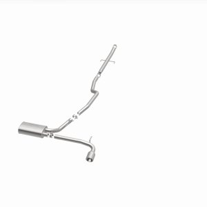 Scion tC Performance Exhaust - Rear - Magnaflow - Street Series Cat-Back, Single Straight Passenger Side Exit - Polished - `05-`10