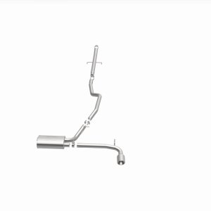 Scion tC Performance Exhaust - Rear - Magnaflow - Street Series Cat-Back, Single Straight Passenger Side Exit - Polished - `05-`10