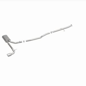 Scion tC Performance Exhaust - Rear - Magnaflow - Street Series Cat-Back, Single Straight Passenger Side Exit - Polished - `05-`10