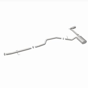 Scion tC Performance Exhaust - Rear - Magnaflow - Street Series Cat-Back, Single Straight Passenger Side Exit - Polished - `05-`10