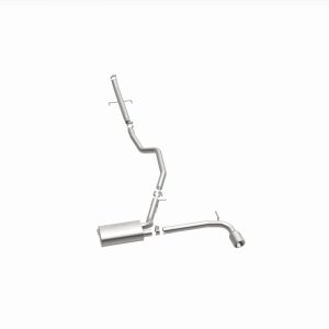 Scion tC Performance Exhaust - Rear - Magnaflow - Street Series Cat-Back, Single Straight Passenger Side Exit - Polished - `05-`10