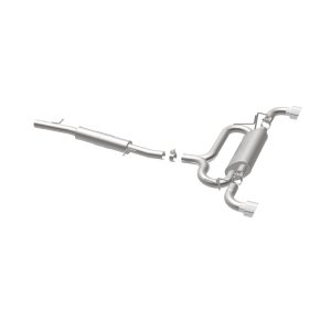 Volkswagen R32 Performance Exhaust - Dual Split Rear - Magnaflow - Cat Back, Touring Series - Polished - 2004