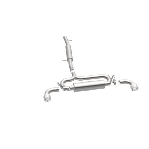Volkswagen R32 Performance Exhaust - Dual Split Rear - Magnaflow - Cat Back, Touring Series - Polished - 2004
