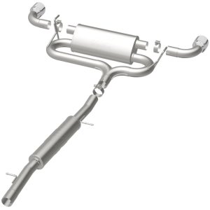 Volkswagen R32 Performance Exhaust - Dual Split Rear - Magnaflow - Cat Back, Touring Series - Polished - 2004