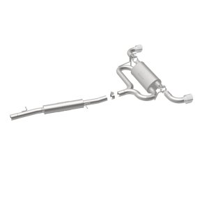 Volkswagen R32 Performance Exhaust - Dual Split Rear - Magnaflow - Cat Back, Touring Series - Polished - 2004