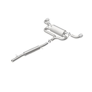 Volkswagen R32 Performance Exhaust - Dual Split Rear - Magnaflow - Cat Back, Touring Series - Polished - 2004