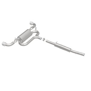 Volkswagen R32 Performance Exhaust - Dual Split Rear - Magnaflow - Cat Back, Touring Series - Polished - 2004