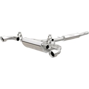 Volkswagen R32 Performance Exhaust - Dual Split Rear - Magnaflow - Cat Back, Touring Series - Polished - 2004