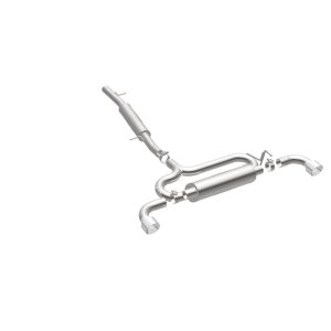 Volkswagen R32 Performance Exhaust - Dual Split Rear - Magnaflow - Cat Back, Touring Series - Polished - 2004