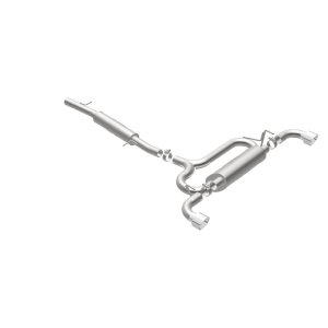 Volkswagen R32 Performance Exhaust - Dual Split Rear - Magnaflow - Cat Back, Touring Series - Polished - 2004