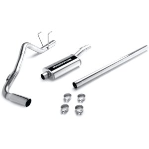 Dodge Ram 1500 Performance Exhaust - Single Passenger Side Rear - Magnaflow - Street Series Cat-Back - Polished - `06-`07