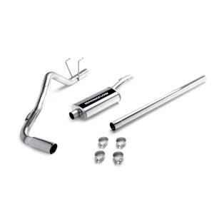 Dodge Ram 1500 Performance Exhaust - Single Passenger Side Rear - Magnaflow - Street Series Cat-Back - Polished - `06-`07