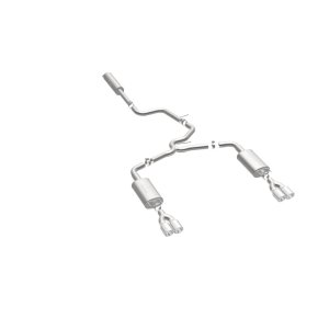 Pontiac Grand Prix Performance Exhaust - Rear - Magnaflow - Cat Back, Quad Split Rear Exit, Double Wall Angle Cut Rolled Edge Tips - Polished - `05-`08