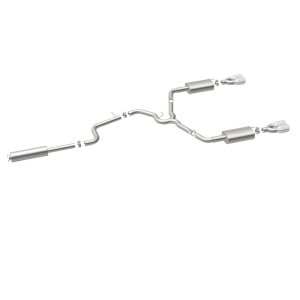 Pontiac Grand Prix Performance Exhaust - Rear - Magnaflow - Cat Back, Quad Split Rear Exit, Double Wall Angle Cut Rolled Edge Tips - Polished - `05-`08