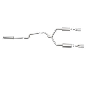 Pontiac Grand Prix Performance Exhaust - Rear - Magnaflow - Cat Back, Quad Split Rear Exit, Double Wall Angle Cut Rolled Edge Tips - Polished - `05-`08