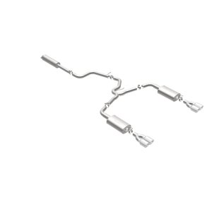 Pontiac Grand Prix Performance Exhaust - Rear - Magnaflow - Cat Back, Quad Split Rear Exit, Double Wall Angle Cut Rolled Edge Tips - Polished - `05-`08