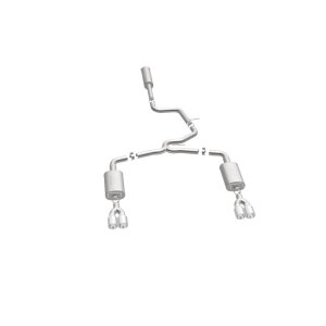 Pontiac Grand Prix Performance Exhaust - Rear - Magnaflow - Cat Back, Quad Split Rear Exit, Double Wall Angle Cut Rolled Edge Tips - Polished - `05-`08