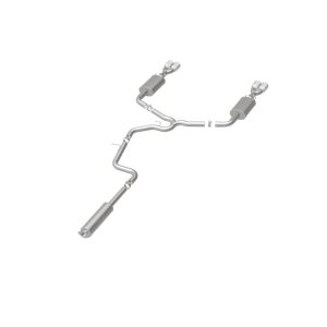 Pontiac Grand Prix Performance Exhaust - Rear - Magnaflow - Cat Back, Quad Split Rear Exit, Double Wall Angle Cut Rolled Edge Tips - Polished - `05-`08