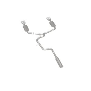 Pontiac Grand Prix Performance Exhaust - Rear - Magnaflow - Cat Back, Quad Split Rear Exit, Double Wall Angle Cut Rolled Edge Tips - Polished - `05-`08