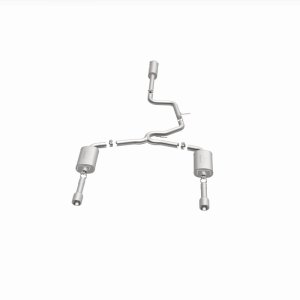 Chevrolet Monte Carlo Performance Exhaust - Rear - Magnaflow - Street Series Cat-Back with Dual Split Rear Exit and 4in. Polished Welded-On Double Wall Angle Cut Rolled Edge tips - Polished - `06-`07